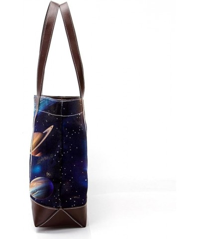 Tote Bag, Large Tote Bags for Women, Tote Bag with Zipper, Universe Space Stars Planet Galaxy, Tote Bags Women Design 6052 $2...