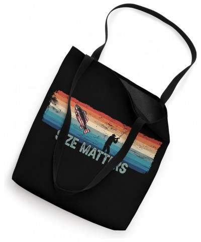 Funny Size Matters Fish Fishing Lover Fisherman Tote Bag $12.60 Totes