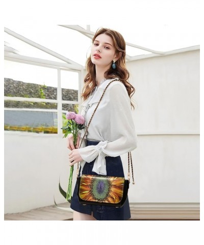 Crossbody Bags for Women Trendy Women's Black Shoulder Bag Small PU Leather Flap Cross Body Bag Handbags Pattern12 $19.26 Cro...