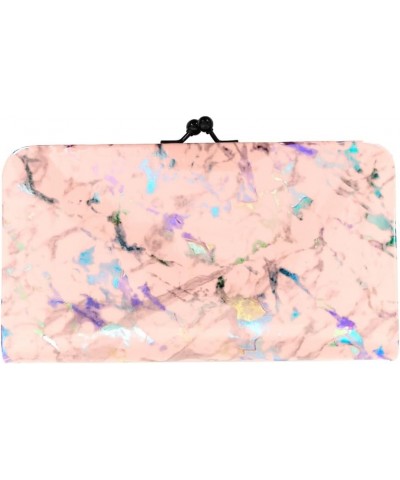 Stylish Marble Print Handpurse | Clutch for Women Sky Blue $47.25 Clutches