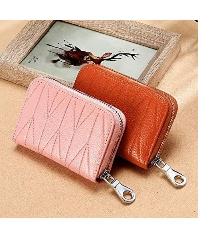 Handbags & Wallets Multi-Card Zipper Card Bit Card Small Purse Simple Organ Card Package(Peach Pollen) (Color : Light Purple)...