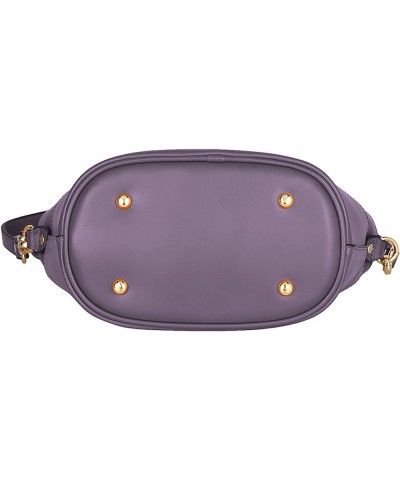 Women Cowhide Genuine Leather Small Crossbody Bag Shoulder Purse Handbag Light Purple $41.39 Totes