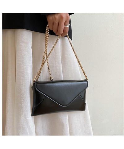 Holographic Crossbody Bags for Women Leather Clutch Purse Fashion Flap Envelope Bag Elegant Evening Bag (Silver) Black $21.50...