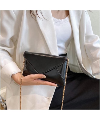 Holographic Crossbody Bags for Women Leather Clutch Purse Fashion Flap Envelope Bag Elegant Evening Bag (Silver) Black $21.50...