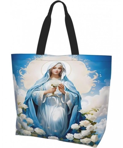 Our Lady of Guadalupe Virgin Mary tote bag shopping bag shoulder bag shoulder bag shopping, work, groceries, gym $12.21 Totes