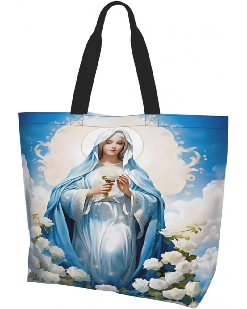 Our Lady of Guadalupe Virgin Mary tote bag shopping bag shoulder bag shoulder bag shopping, work, groceries, gym $12.21 Totes