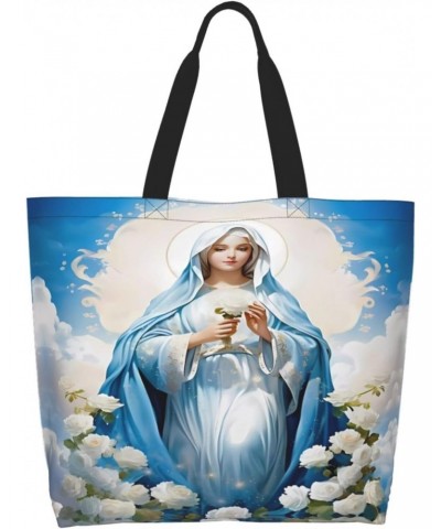 Our Lady of Guadalupe Virgin Mary tote bag shopping bag shoulder bag shoulder bag shopping, work, groceries, gym $12.21 Totes