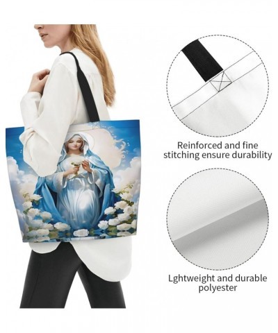 Our Lady of Guadalupe Virgin Mary tote bag shopping bag shoulder bag shoulder bag shopping, work, groceries, gym $12.21 Totes