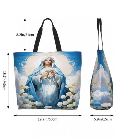 Our Lady of Guadalupe Virgin Mary tote bag shopping bag shoulder bag shoulder bag shopping, work, groceries, gym $12.21 Totes