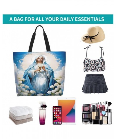 Our Lady of Guadalupe Virgin Mary tote bag shopping bag shoulder bag shoulder bag shopping, work, groceries, gym $12.21 Totes