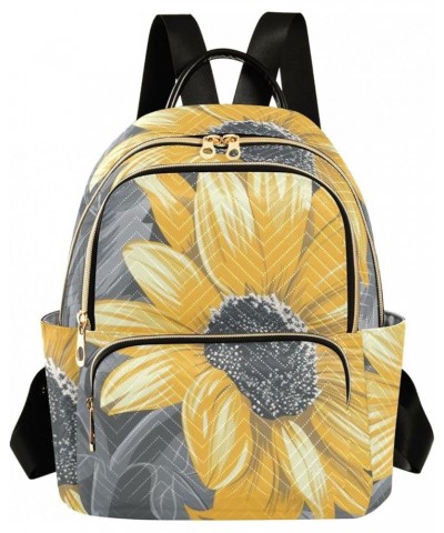 Sunflowers04 Fashion Backpack Purse Ladies Fashion Rucksack Travel Shoulder Bag Casual Daily Backpack Work College Bag Medium...