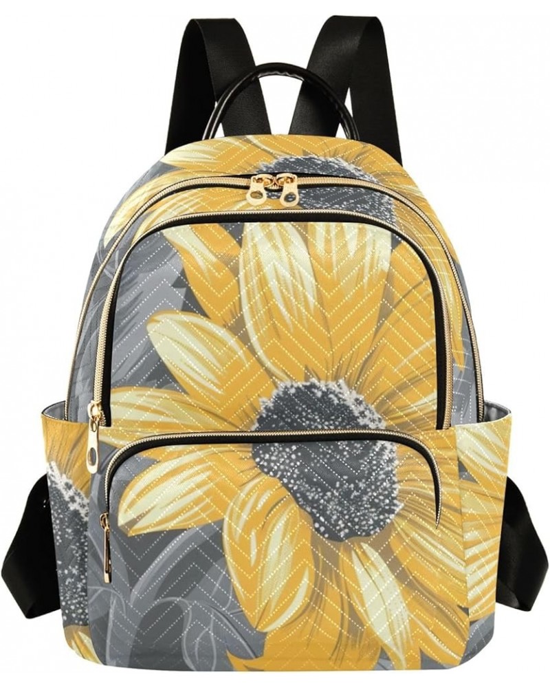 Sunflowers04 Fashion Backpack Purse Ladies Fashion Rucksack Travel Shoulder Bag Casual Daily Backpack Work College Bag Medium...