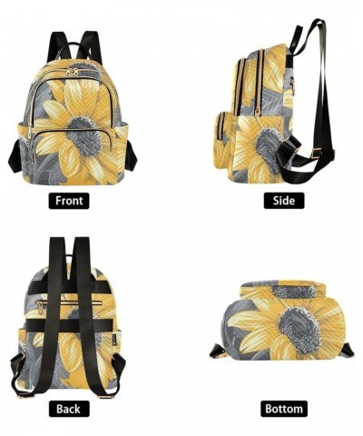 Sunflowers04 Fashion Backpack Purse Ladies Fashion Rucksack Travel Shoulder Bag Casual Daily Backpack Work College Bag Medium...