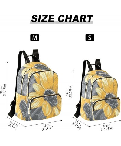 Sunflowers04 Fashion Backpack Purse Ladies Fashion Rucksack Travel Shoulder Bag Casual Daily Backpack Work College Bag Medium...