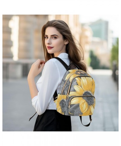 Sunflowers04 Fashion Backpack Purse Ladies Fashion Rucksack Travel Shoulder Bag Casual Daily Backpack Work College Bag Medium...