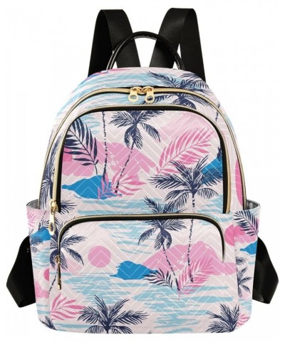 Small Backpack for Women Travel Bag Tropical Island Palm Tree Daypack Purse Fashion Shoulder Bag Rucksack Small A382 $15.07 B...