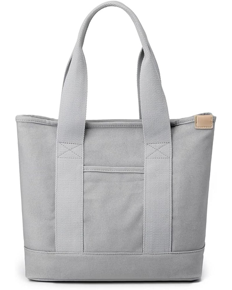 Women Handbag Canvas Tote Bag Lightweight Shoulder Bag Casual Grey $32.43 Shoulder Bags