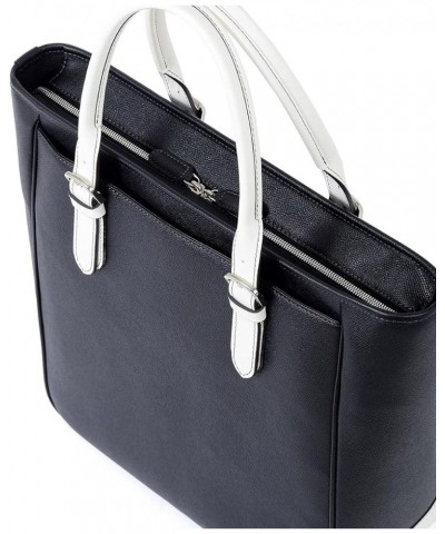 FUJITAKA, Genuine Leather Tote bag A4, Made In Japan, No.626513 Gray X Navy $211.40 Totes