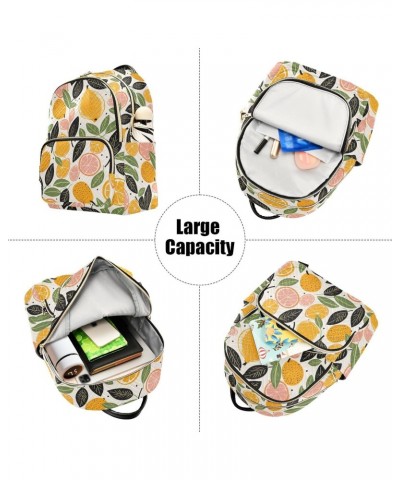 Colorful Lemon Backpack for Women Casual Daypack Lightweight Small Backpacks Shoulder Bag Travel Purse for Outdoor Ladies Wor...