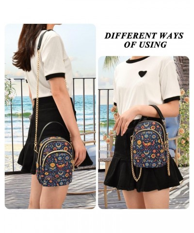 Birds and Flowers Crossbody Bags for Women Multi Pocket Shoulder Handbags with Adjustable Strap $14.29 Crossbody Bags