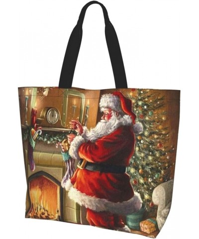 Christmas Shopping Bag For Adults, Cartoon Snowman Handbag For Teenagers With Large Capacity Christmas Shopping Bag 3 $12.88 ...