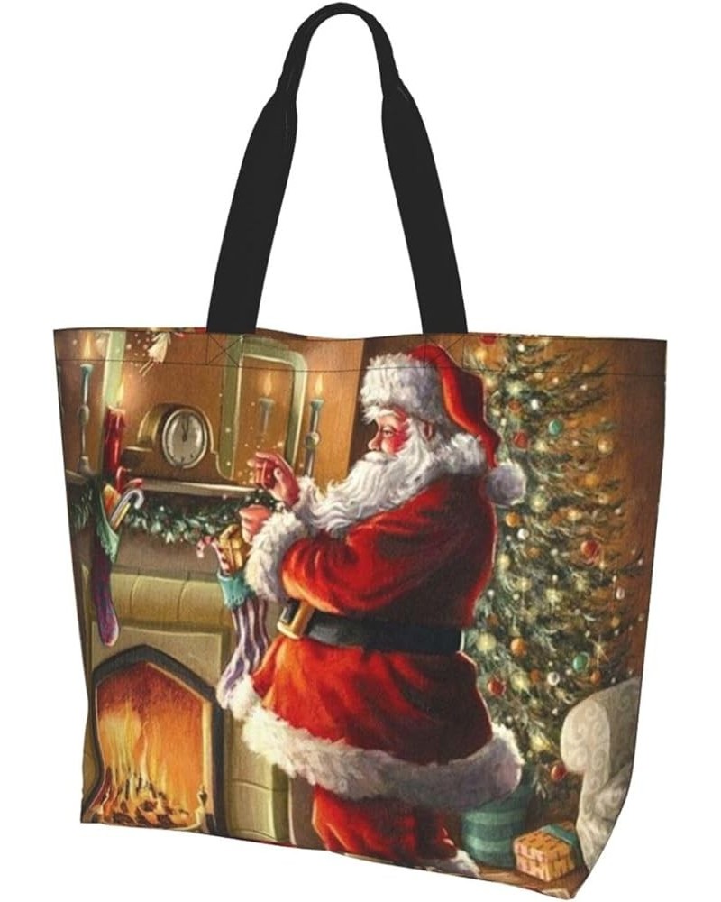 Christmas Shopping Bag For Adults, Cartoon Snowman Handbag For Teenagers With Large Capacity Christmas Shopping Bag 3 $12.88 ...