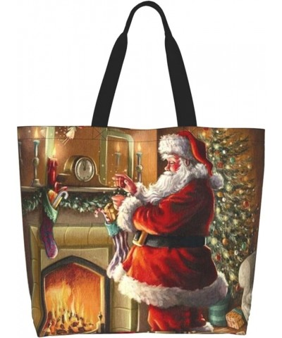 Christmas Shopping Bag For Adults, Cartoon Snowman Handbag For Teenagers With Large Capacity Christmas Shopping Bag 3 $12.88 ...