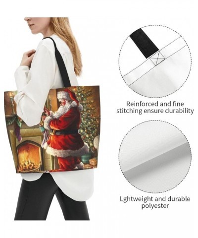 Christmas Shopping Bag For Adults, Cartoon Snowman Handbag For Teenagers With Large Capacity Christmas Shopping Bag 3 $12.88 ...