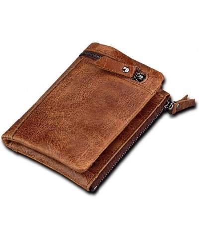 Wallet Femal Vintage Leather Wallets Short Purse Coin Pocket Design Safe Card Id Holders $28.39 Wallets