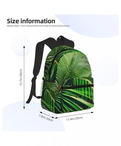 Purple Daisy Backpack Cute Print Bookbag Women Travel Casual Water-resistant Backpack Travel Bag bags Palm Tree Leaves One Si...