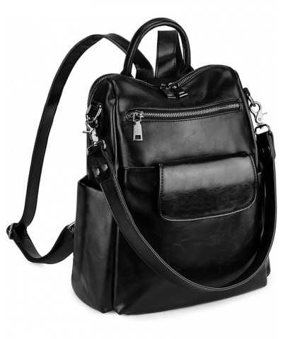 Travel Backpack Purse for Women Vegan Leather Ladies Fashion Tassel Shoulder Bag Convertible 240 Black 2 $22.05 Backpacks