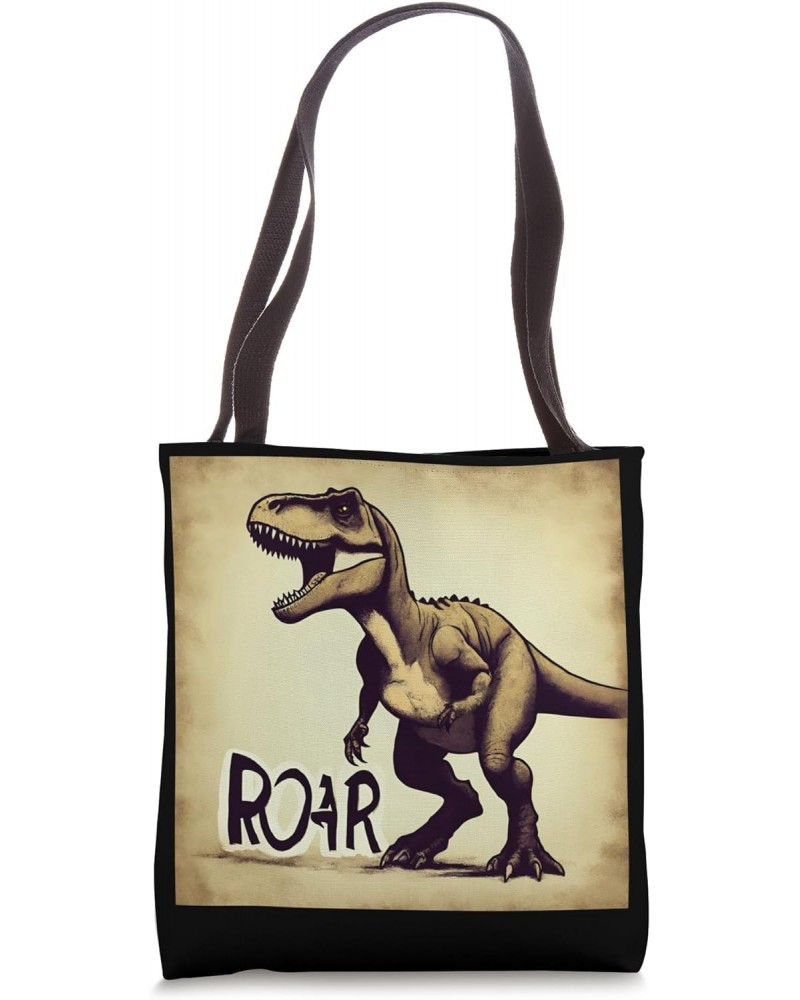 T-Rex Roar Brown Tote Bag $13.23 Totes