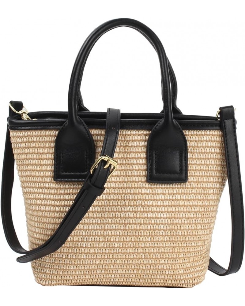 Fashion Handbags Women Woven Straw Bag Summer Beach Tote Purse A--classic $10.00 Totes