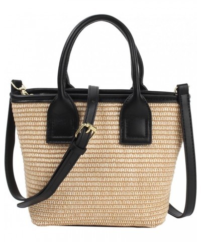 Fashion Handbags Women Woven Straw Bag Summer Beach Tote Purse A--classic $10.00 Totes