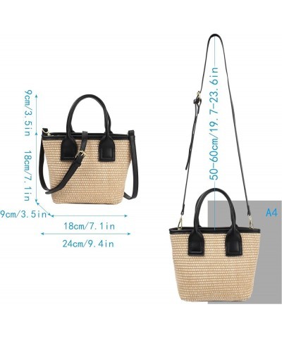 Fashion Handbags Women Woven Straw Bag Summer Beach Tote Purse A--classic $10.00 Totes