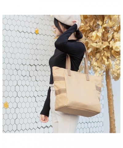 Women Canvas Handbag Tote Purse Leisure Hobo Bag for Shopping Travel Tote Bag Brown $10.08 Handbags