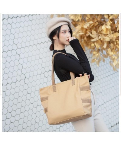 Women Canvas Handbag Tote Purse Leisure Hobo Bag for Shopping Travel Tote Bag Brown $10.08 Handbags