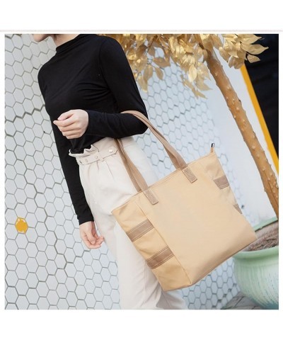 Women Canvas Handbag Tote Purse Leisure Hobo Bag for Shopping Travel Tote Bag Brown $10.08 Handbags