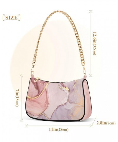 Polka Dot Rainbow Small Purse Hobo Handbag Womens Designer Inspire Handbags Chain Shoulder Strap Pink Marble Abstract $14.10 ...