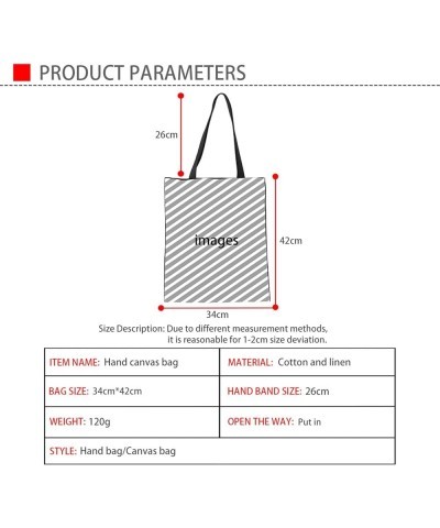 Canvas Tote Bag Women Casual Handbag Shopping Hand Tote Grocery Portable Bag Shoulder Satchel Eco-friendly Hobo Bag Cactus Da...