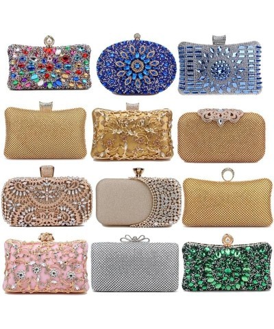 Rhinestones Women Bags Hollow Out Style Fashion Evening Bags Chain Shoulder Handbags Party Wedding Day Clutch Purse Ym3108bla...