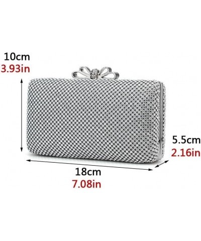 Rhinestones Women Bags Hollow Out Style Fashion Evening Bags Chain Shoulder Handbags Party Wedding Day Clutch Purse Ym3108bla...