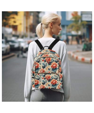 Peony Flower Backpack Purse for Women Small Travel Bag Fashion Daypack M 202a5236 S(10.23"x5.11"x12.59") 202a5236 $24.18 Back...