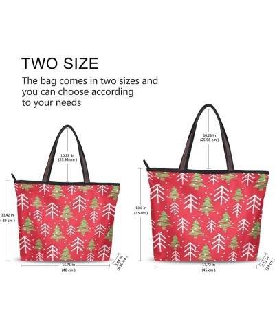 Ladies Tote Bags Polyester Zippered Tote Shoulder Bag Rainbow Striped Purses and Handbags Christmas Handbag $15.67 Shoulder Bags