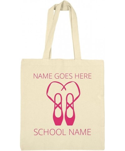 Custom Name Ballet Canvas Bag: Canvas Bargain Tote Bag Natural $13.31 Totes