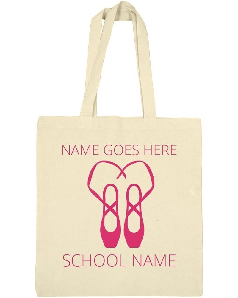 Custom Name Ballet Canvas Bag: Canvas Bargain Tote Bag Natural $13.31 Totes