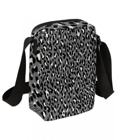 Black Grey White Leopard Print Crossbody Bags Trendy Cross Body Phone Wallet Shoulder Bag Sling Bags Small Travel Crossbody B...