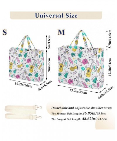 Carnival Pattern Corduroy Tote Versatile Shoulder Bag for Women with Zipper Magnetic Clasp，S $12.98 Totes