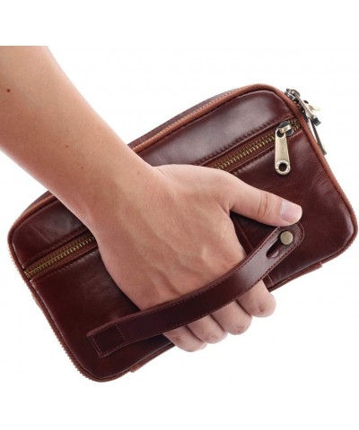 Leather Clutch Purse Wallet Men Wristlet Holder Wrist Bag Pack Business Handbag… $23.36 Wristlets