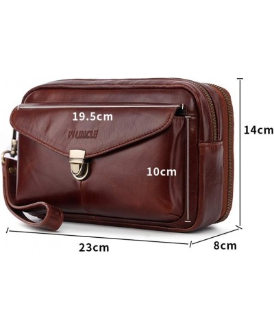 Leather Clutch Purse Wallet Men Wristlet Holder Wrist Bag Pack Business Handbag… $23.36 Wristlets